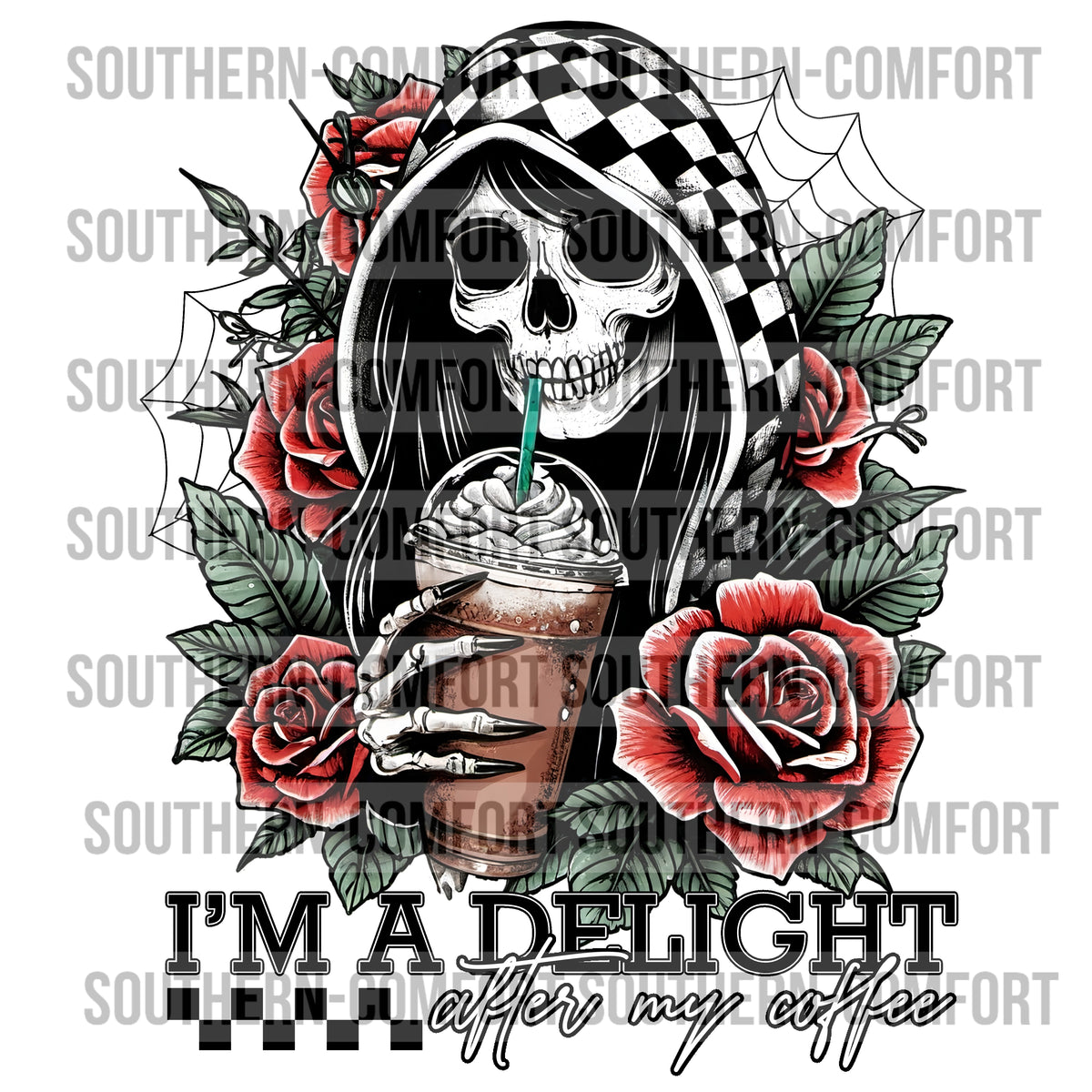 I'm a delight after my coffee PNG