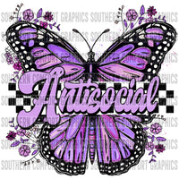 Antisocial butterfly PNG