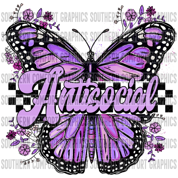 Antisocial butterfly PNG