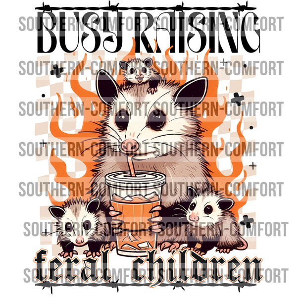 Busy raising feral children PNG