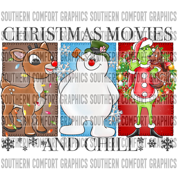 Christmas Movies And Chill PNG