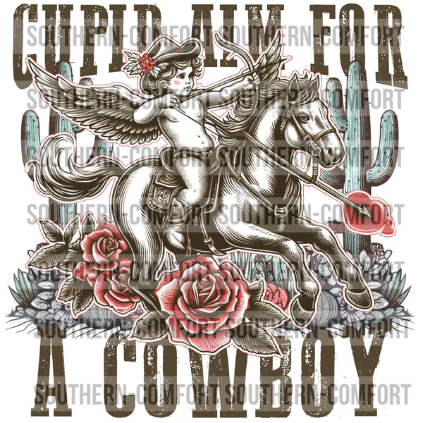 Cupid Aim For A Cowboy PNG