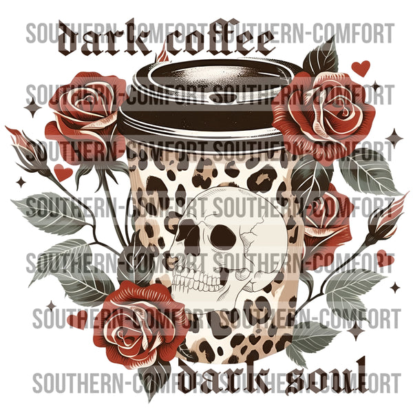 Dark coffee dark soul PNG