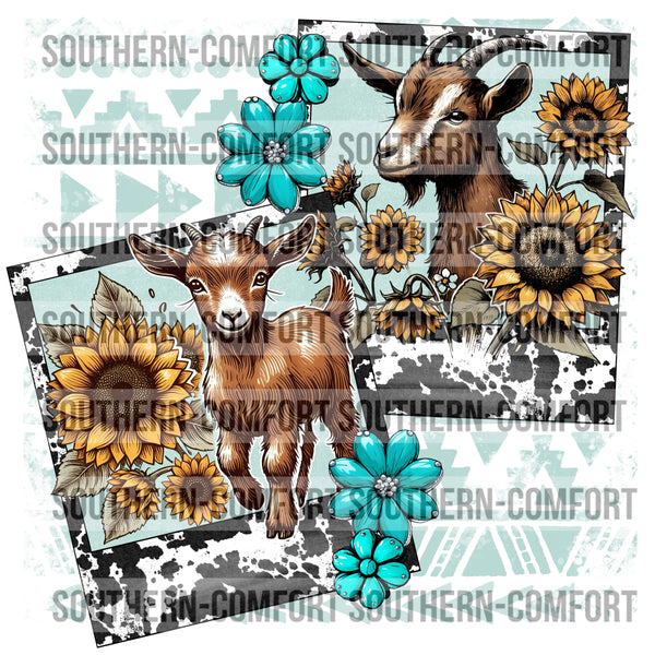 Goats Framed |PNG|
