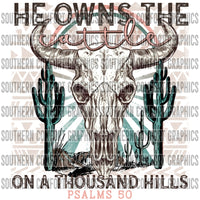 He Owns The Cattle On A Thousand Hills PNG