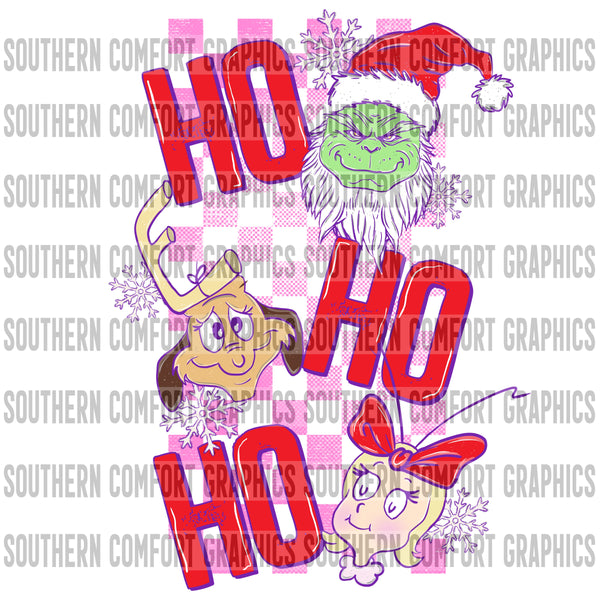 Ho Ho Ho green guy PNG