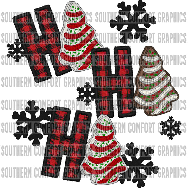 Ho ho ho christmas cakes PNG