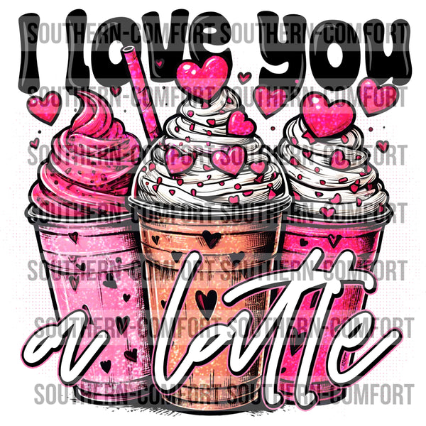 I love you latte |PNG|