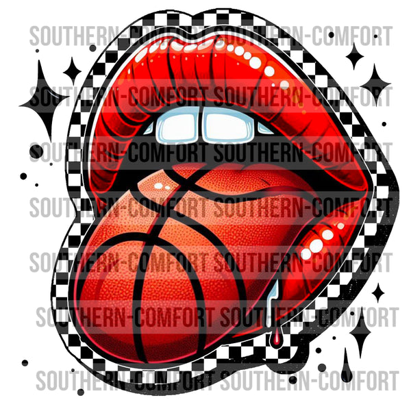 Basketball Lips PNG