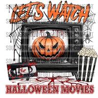 Let's Watch Halloween Movies PNG