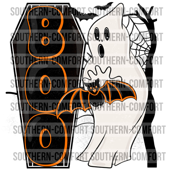 Vintage Ghost Boo PNG