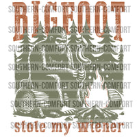 Bigfoot stole my wiener PNG