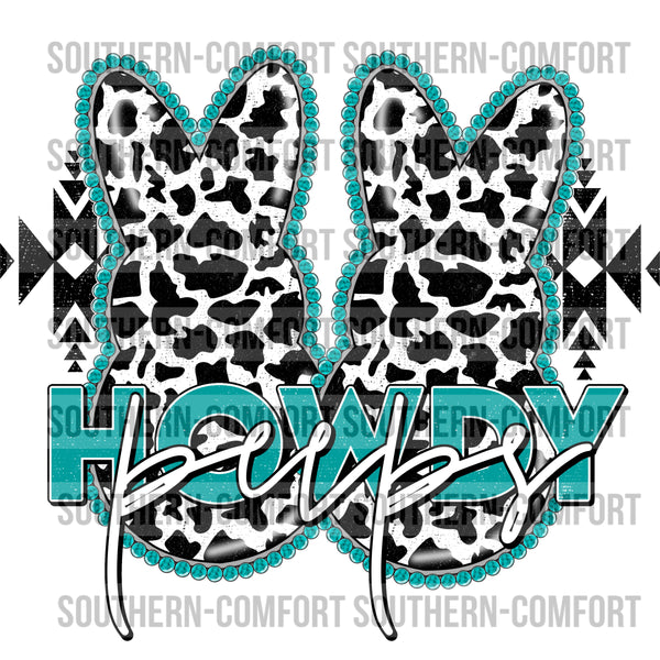 Howdy Peeps (Cow print) PNG