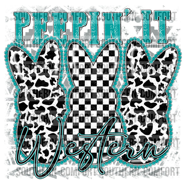 Peepin' it western PNG