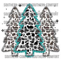 Turquoise Christmas tree PNG