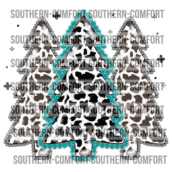 Turquoise Christmas tree PNG