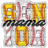 Senior Mama Baseball/Softball PNG