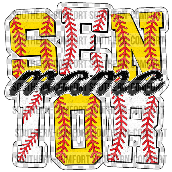 Senior Mama Baseball/Softball PNG