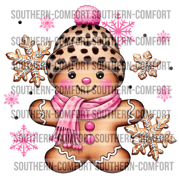 Gingerbread Cookie (Pink) PNG