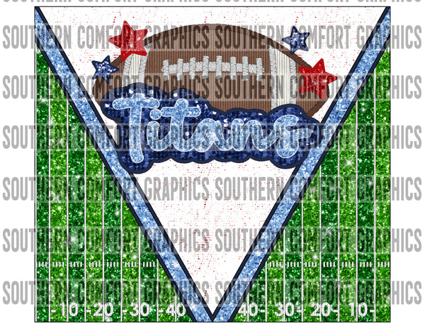 Titans Football 20oz tumbler PNG