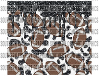 Faux Embroidery Football 20oz tumbler PNG