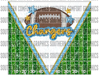 Chargers Football 20oz tumbler PNG