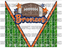 Broncos Football 20oz tumbler PNG