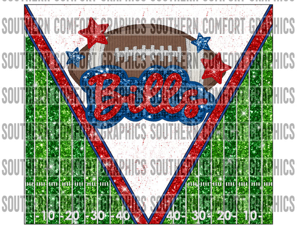 Bills Football 20oz tumbler PNG