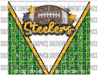 Steelers Football 20oz tumbler PNG