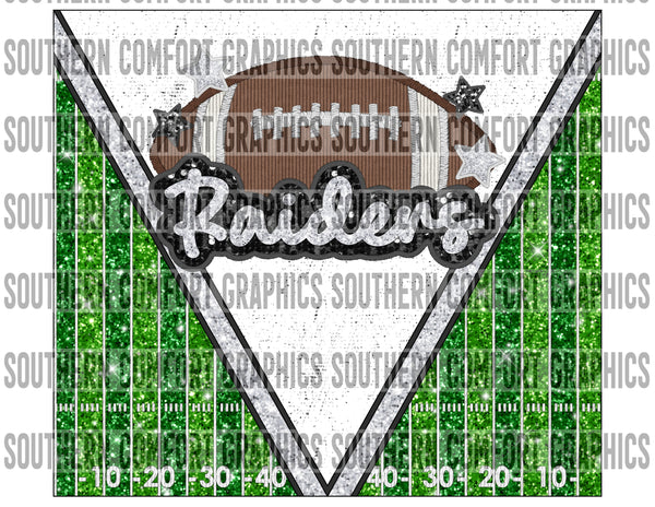 Raiders Football 20oz tumbler PNG