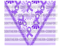 Purple awareness ribbon 20oz tumbler PNG