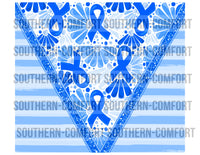 Blue Awareness Ribbon 20oz tumbler PNG