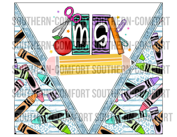 MS. (Personalize It!) 20oz tumbler PNG