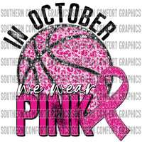 In October We Wear Pink (basketball) PNG
