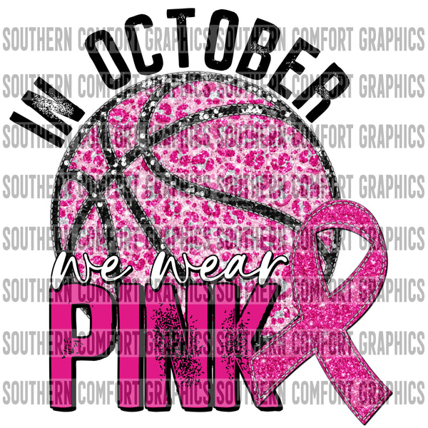 In October We Wear Pink (basketball) PNG