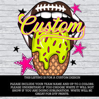 Custom Football Drip PNG