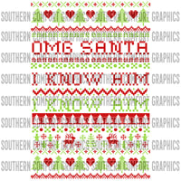 OMG Santa I Know Him PNG