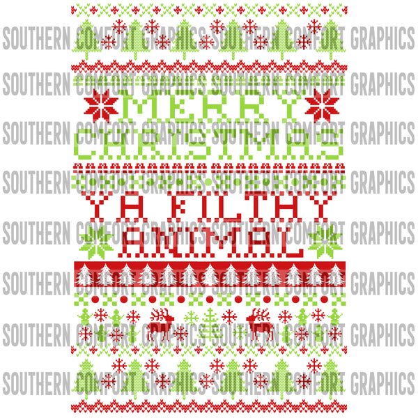 Merry Christmas, Ya Filthy Animal PNG