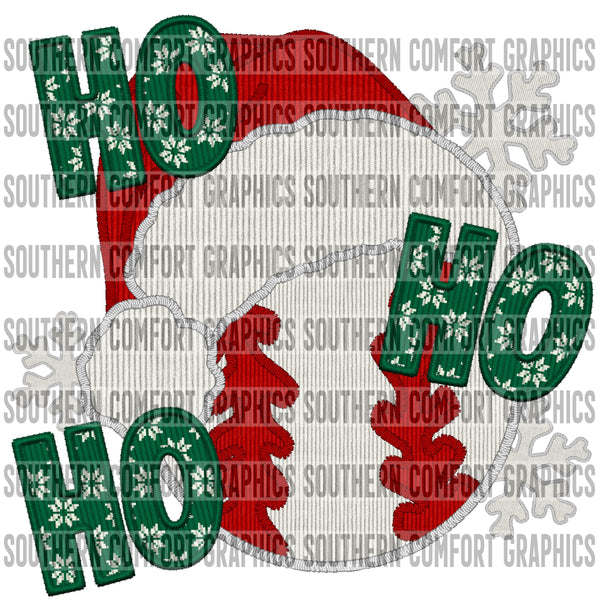 Ho Ho Ho Baseball PNG