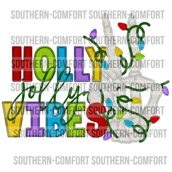 Holly Jolly Vibes PNG