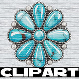 Turquoise Clipart Bundle
