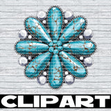 Turquoise Clipart Bundle