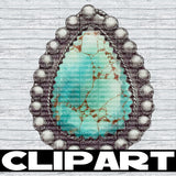 Turquoise Clipart Bundle