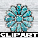 Turquoise Clipart Bundle