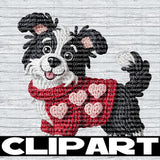 Valentine Dog Clipart Bundle
