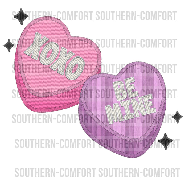 Be Mine Conversation hearts PNG