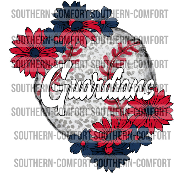 Guardians Floral Baseball |PNG|