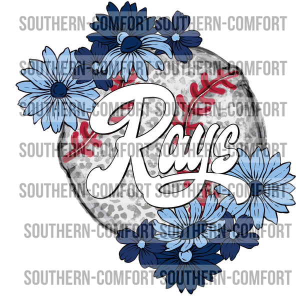 Rays Floral Baseball |PNG|