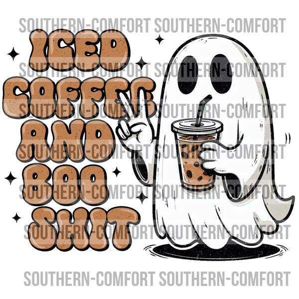 Iced Coffee And Boo Shit PNG