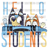 Hello Studets (Blue Dog) PNG